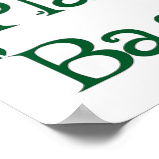 Op plant gebaseerd poster (Hoek)