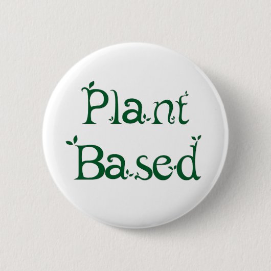 Op plant gebaseerd ronde button 5,7 cm (Voorkant)