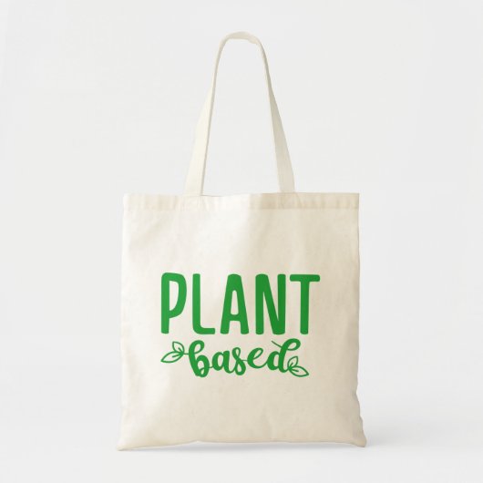 Op plant gebaseerd tote bag (Voorkant)