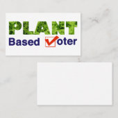 Op plant gebaseerde kiezer visitekaartje (Voorkant / Achterkant)
