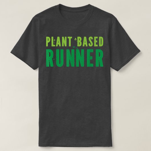 Op plant gebaseerde Runner met Marathon Vegan Vege T-shirt (Design voorkant)