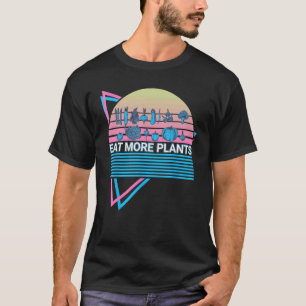 Op Planten Gebaseerd Dieet Veganisme Retro Eet Mee T-shirt
