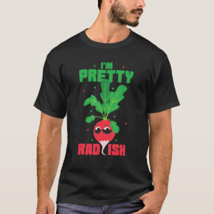 Op Planten Gebaseerde Pretty Radijs Wortel Ga Vega T-shirt