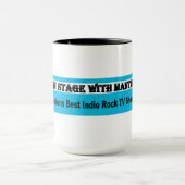 Op podium met Mok van Mantis Coffee (Midden)