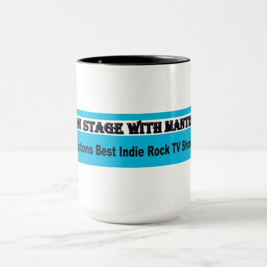 Op podium met Mok van Mantis Coffee (Midden)