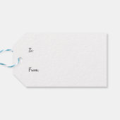 Op punt balletdansers cadeaulabel (Achterkant Horizontaal)