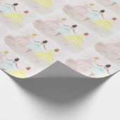 Op punt balletdansers cadeaupapier (Hoek)