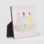 Op punt balletdansers fotoplaat (Voorkant)