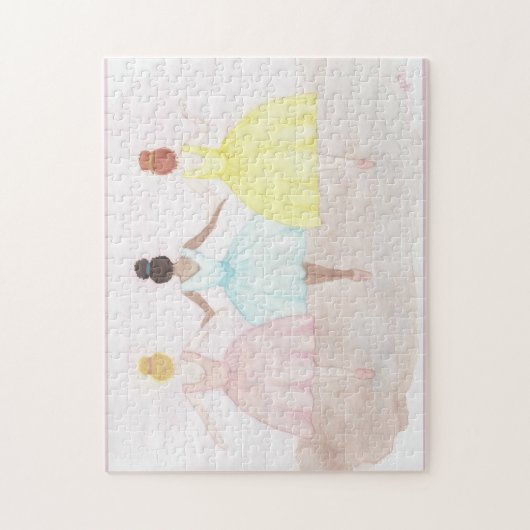 Op punt balletdansers legpuzzel (Verticaal)