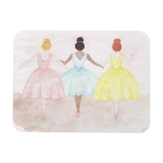 Op punt balletdansers magneet (Horizontaal)