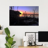 Op punt in de Arkansas Duck Blind Poster (Thuiskantoor)