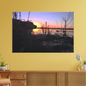 Op punt in de Duck Blind Canvas Afdruk (Insitu (Woonkamer))