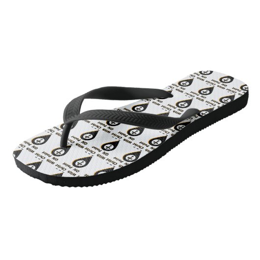 Op punt met Christus Bijbelse all-over unisex Teenslippers (Schuin)
