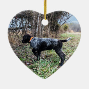 Op puntpuppy keramisch ornament