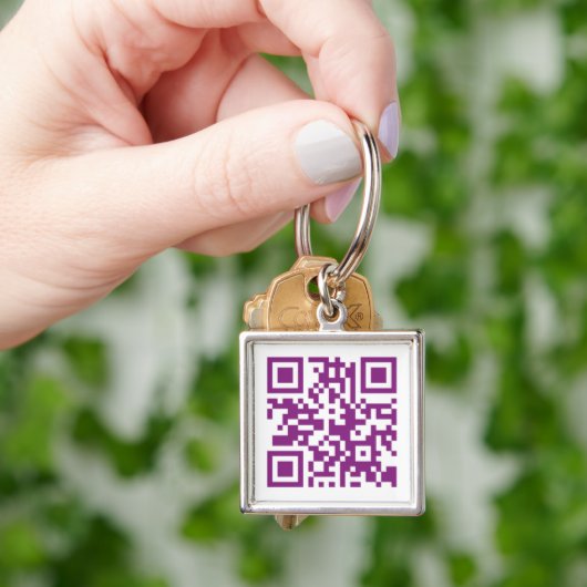 Op QR-code gebaseerde Sleutelhanger (Hand)