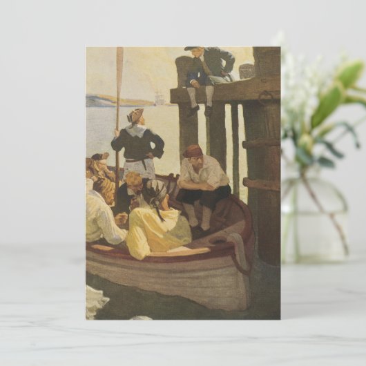 Op Queen's Ferry van NC Wyeth,  piraten (Staand voorkant)