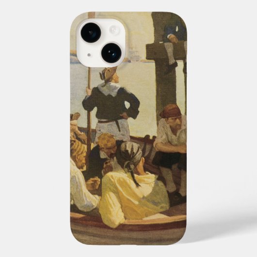Op Queen's Ferry van NC Wyeth,  piraten Case-Mate iPhone Case (Achterkant)