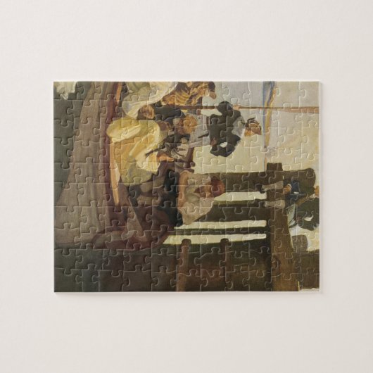 Op Queen's Ferry van NC Wyeth,  piraten Legpuzzel (Horizontaal)