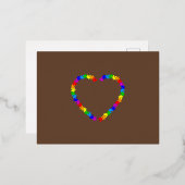 Op reizen geïnspireerde wenskaarten folie feestdagen briefkaart (Voorkant / Achterkant)