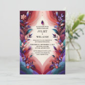 Op Rijke Zachte Blauwgroen Herfst Gem Vette Jewel  Kaart (Staand voorkant)