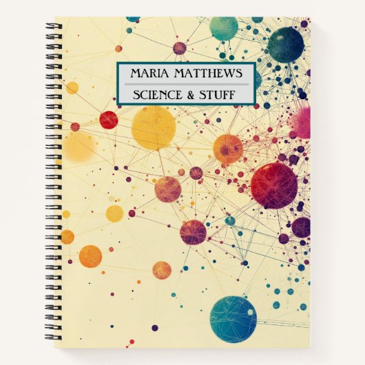 Op ruimte gebaseerde planeten aangepaste notitiebo notitieboek (Voorkant)