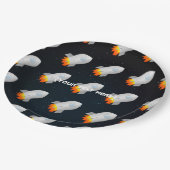 Op ruimte gerichte partij papieren bordje (Gekanteld)