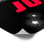 Op ruimtevaart gepersonaliseerde jongens zwart roo poster (Hoek)