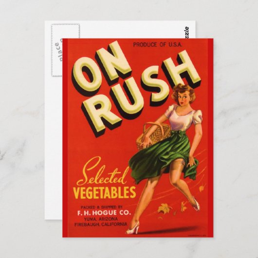 Op Rush Briefkaart (Voorkant / Achterkant)