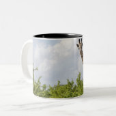 Op safari in Tanzania, Afrika. 2 Tweekleurige Koffiemok (Voorkant links)