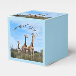 Op safari met hoog opgroeiende wonderen bedankdoosjes