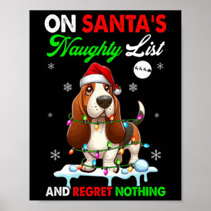 Op Santa's Kerstmis Stoute Lijst Berouw Niks Bysse Poster