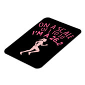 Op schaal 1 tot 10 een halve marathonlooper met Gr Magneet (Linkerzijde)