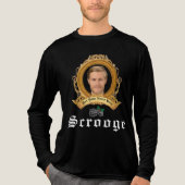 Op SCROOGE Beeld-Tekst Gepersonaliseerde Kerst Cad Tri-Blend Shirt (Voorkant volledig)