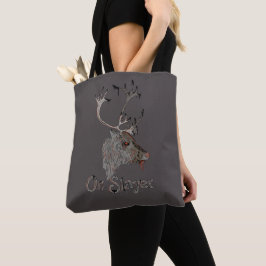 Op Slayer Reindeer Kerstmis Tote Bag