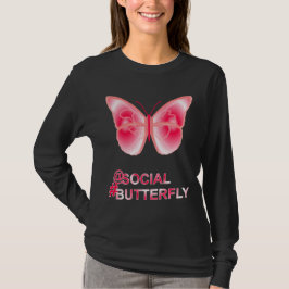 Op sociale hashtag Butterfly T-shirt