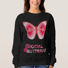 Op sociale hashtag Butterfly Trui
