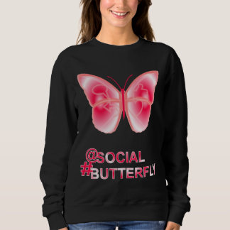 Op sociale hashtag Butterfly Trui