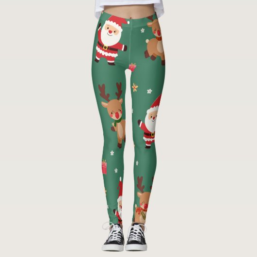 Op speciale dagen, speciale kerst leggings (Voorkant)