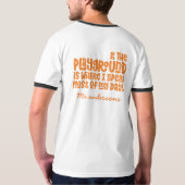 Op speelplein typografie, een modern cadeau voor d t-shirt (Achterkant)