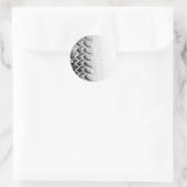 Op spoor ronde sticker (Tas)