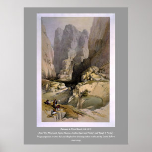 Op steen gegraveerd door Louis Haghe Poster