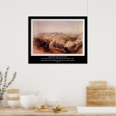 Op steen gegraveerd door Louis Haghe Poster (Keuken)