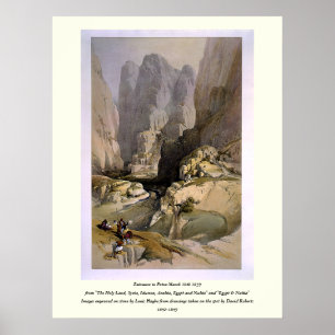 Op steen gegraveerd door Louis Haghe Poster