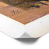 Op steen gegraveerd door Louis Haghe Poster (Hoek)