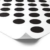 Op Stippen B&W Poster (Hoek)