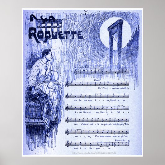 "Op straat muziek van Aristide Bruant, Parijs 18 Poster (Voorkant)