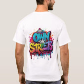 Op straat t-shirt (Achterkant)