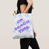 Op strand Time Starfish Tote Bag (Dichtbij)
