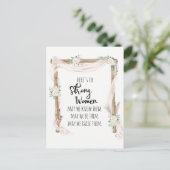 Op Strong Woman Quote Tribal Boho Briefkaart (Staand voorkant)