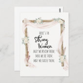Op Strong Woman Quote Tribal Boho Briefkaart (Voorkant / Achterkant)